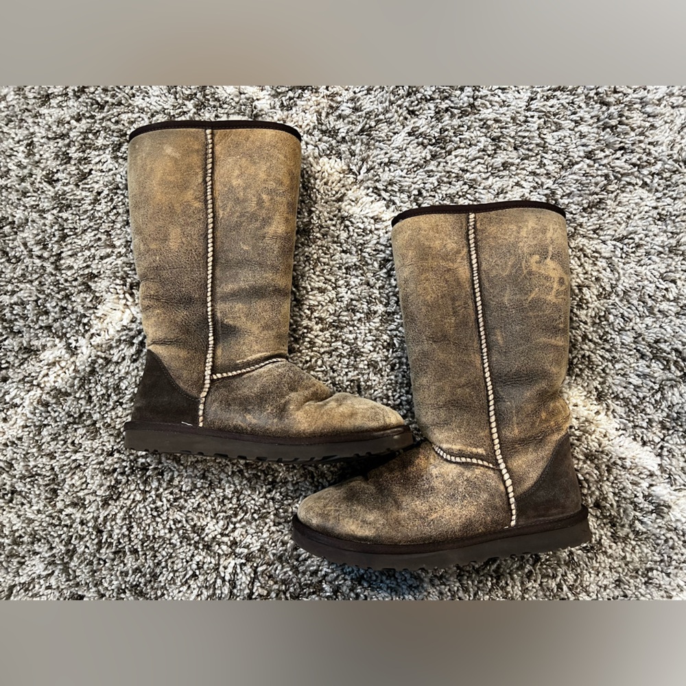 UGG Brown Bomber Tall Boots